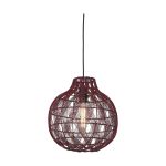 Good&Mojo Hanglamp Mendoza Bamboe Burgundy S | Geschikt voor 1x E27 