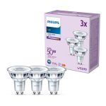 Voordeelpak 3x Philips LED Spot GU10 PAR16 5W 390lm 36D - 840 Koel Wit