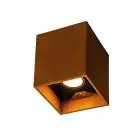 SLV Up/Down Wandlamp Staal Roestig Vierkant 14W 548lm - 830-840 CCT | Buitenverlichting - IP65