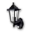 D'Lite Wandlamp Helora Zwart | IP44 - Geschikt voor 1x E27 - Bewegingssensor