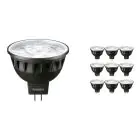 Voordeelpak 10x Philips Master LED Spot GU5.3 MR16 6.7W 440lm 60D - 930 Warm Wit | Beste Kleurweergave - Dimbaar - Vervangt 35W